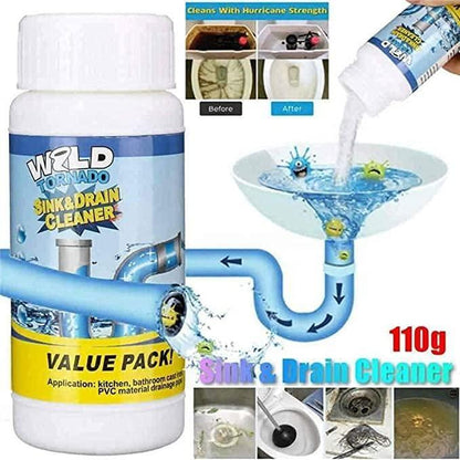 Drain Cleaner – Powerful Sink &amp; Toilet Blockage Remover