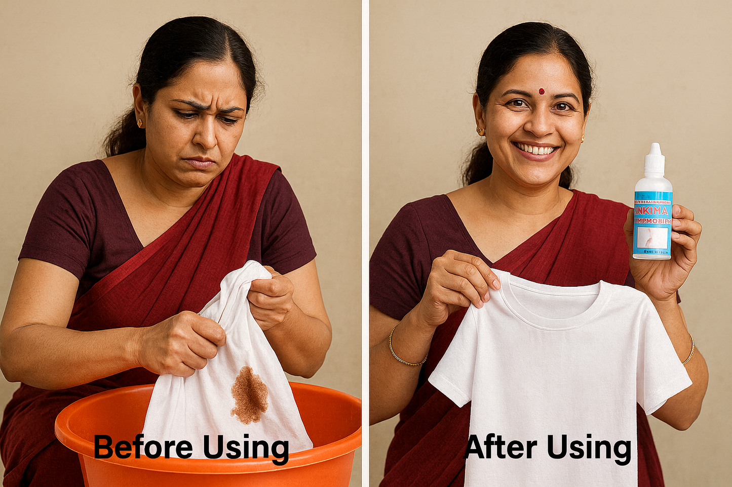 All in One Fabric Stain Remover 100ml (Pack of 2 Bottle 50ml Each)